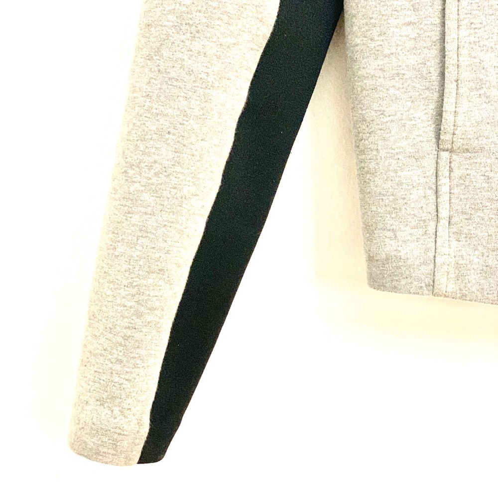 Vince Gray Knit Asymmetrical Zip Jacket L EUC - Picture 9 of 14